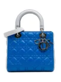 Christian Dior Pre-Owned 2013 Medium Bicolor Lambskin Cannage Lady Dior satchel - Blue
