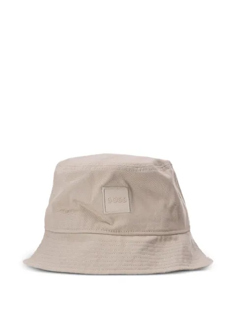 BOSS 로고 아플리케 버킷 햇