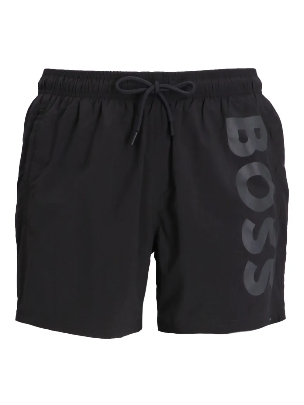 BOSS Zwembroek met logoprint Zwart