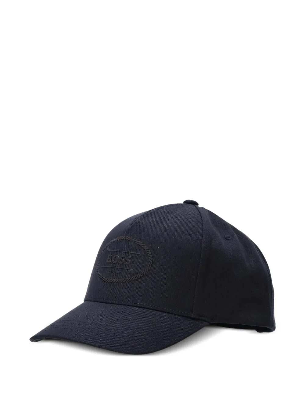 BOSS Honkbalpet met logoplakkaat Blauw