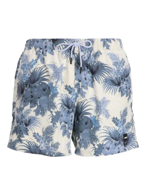 BOSS floral-print drawstring shorts