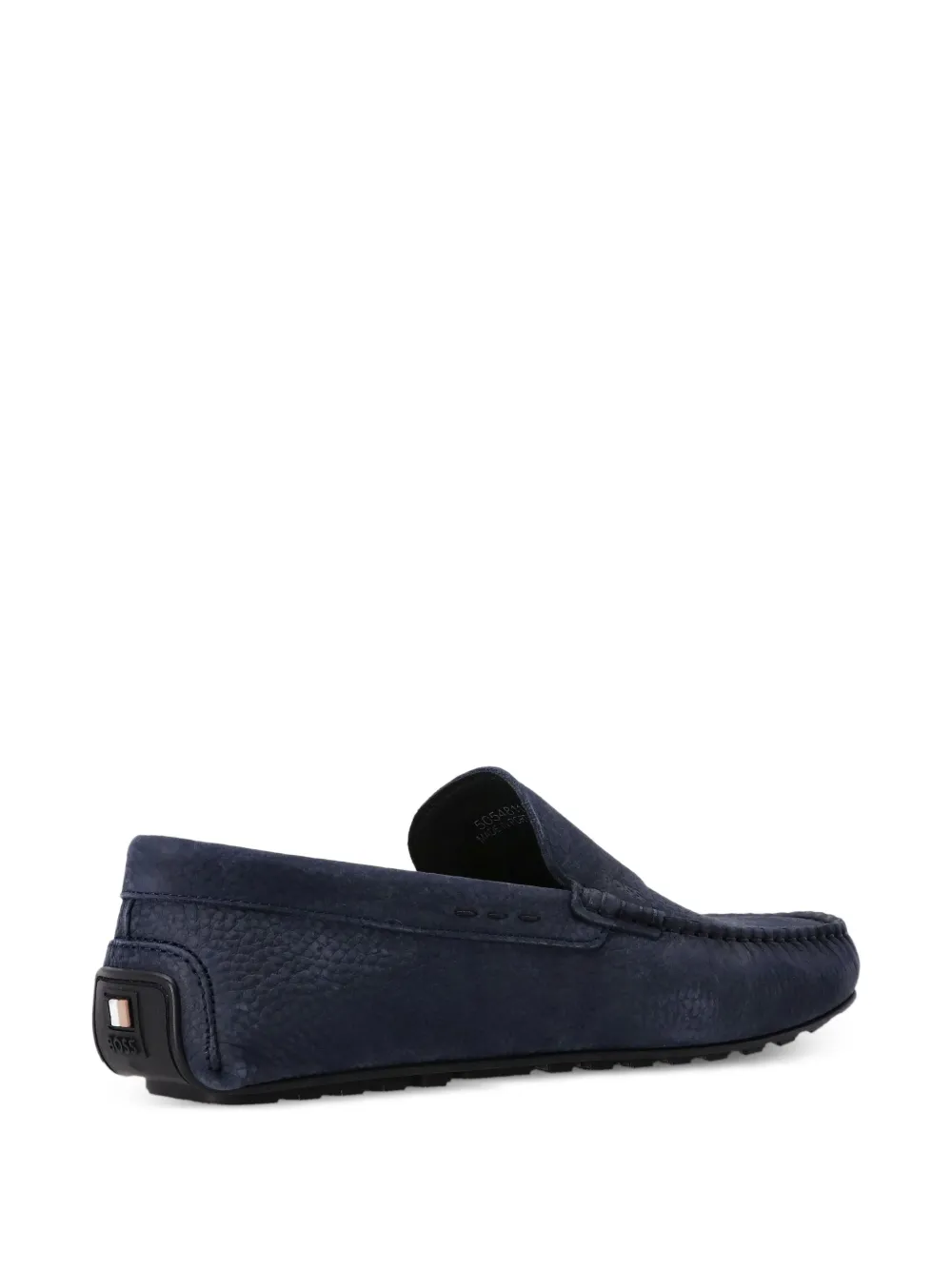 BOSS leather loafers Blue