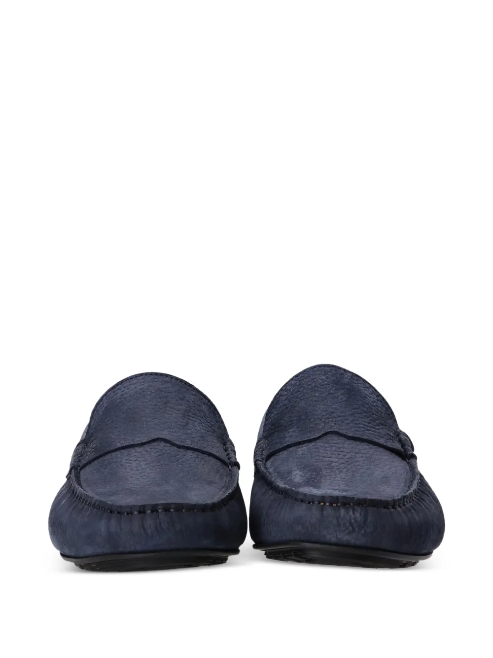 BOSS leather loafers Blue