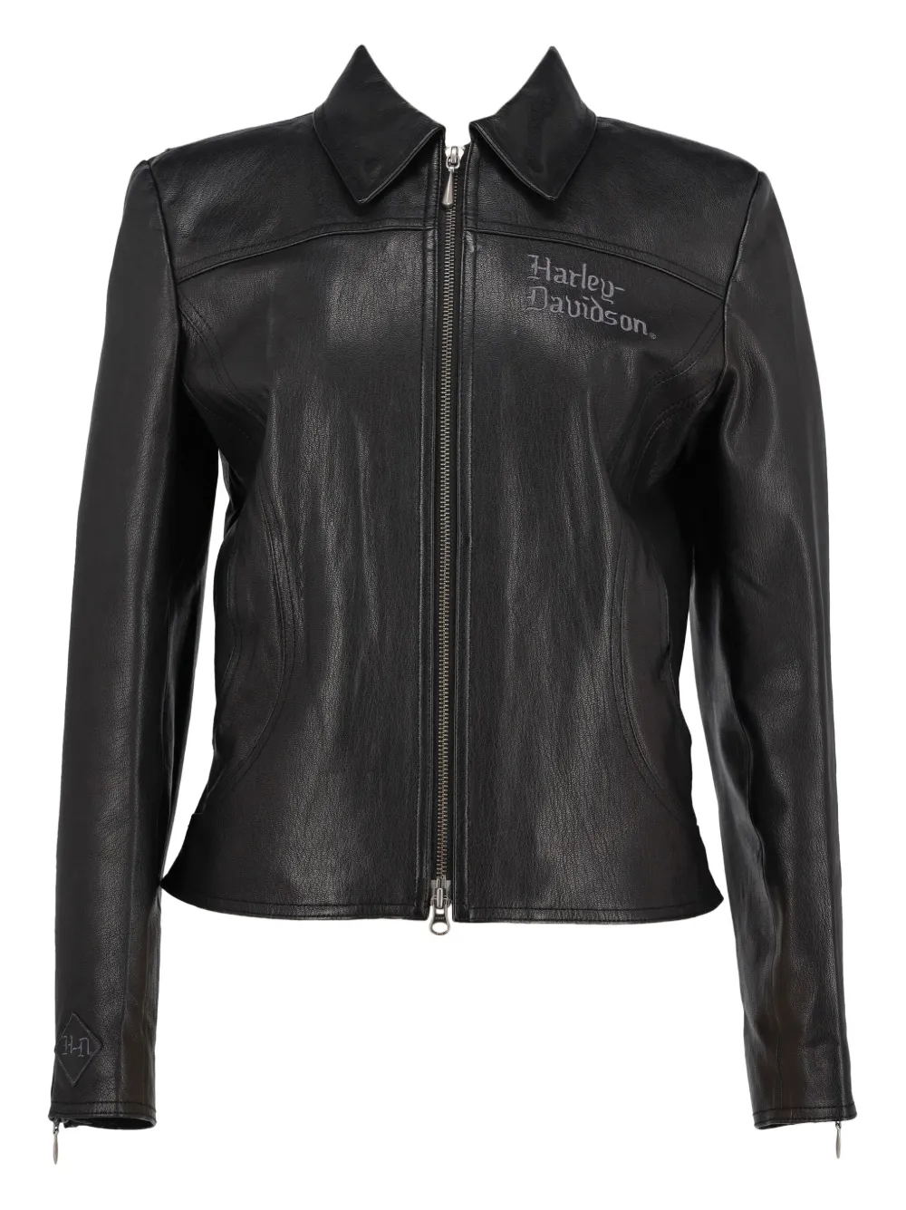 Harley Davidson Vintage Pre-Owned leather coat | Black | Image 1