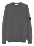 Stone Island crew-neck patch sweater - Grey