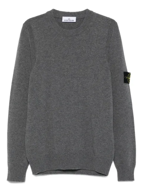 Stone Island crew-neck patch sweater