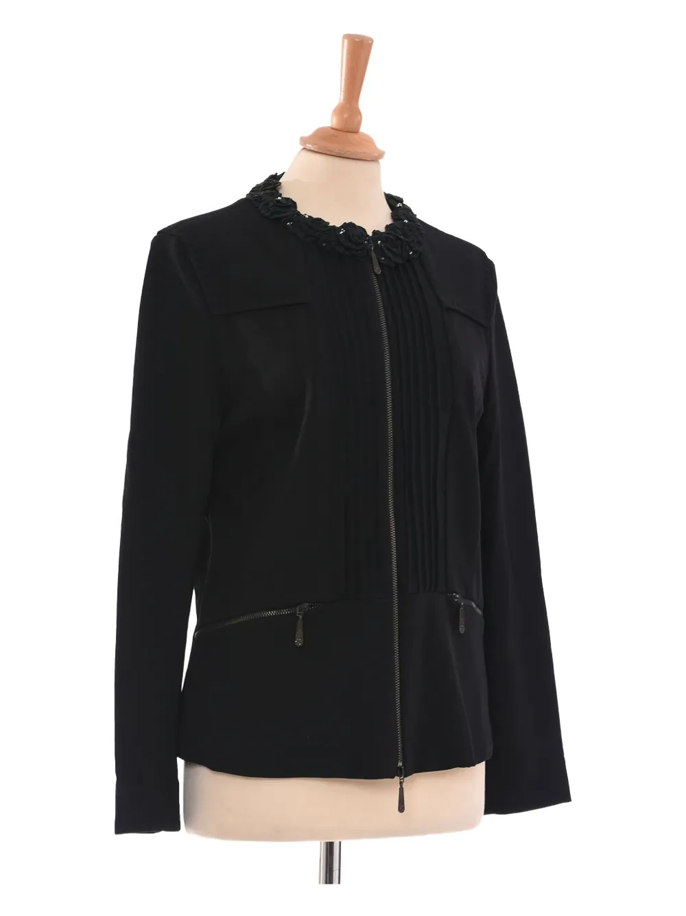 Amuleti floral-appliqué jacket | Black | Image 1