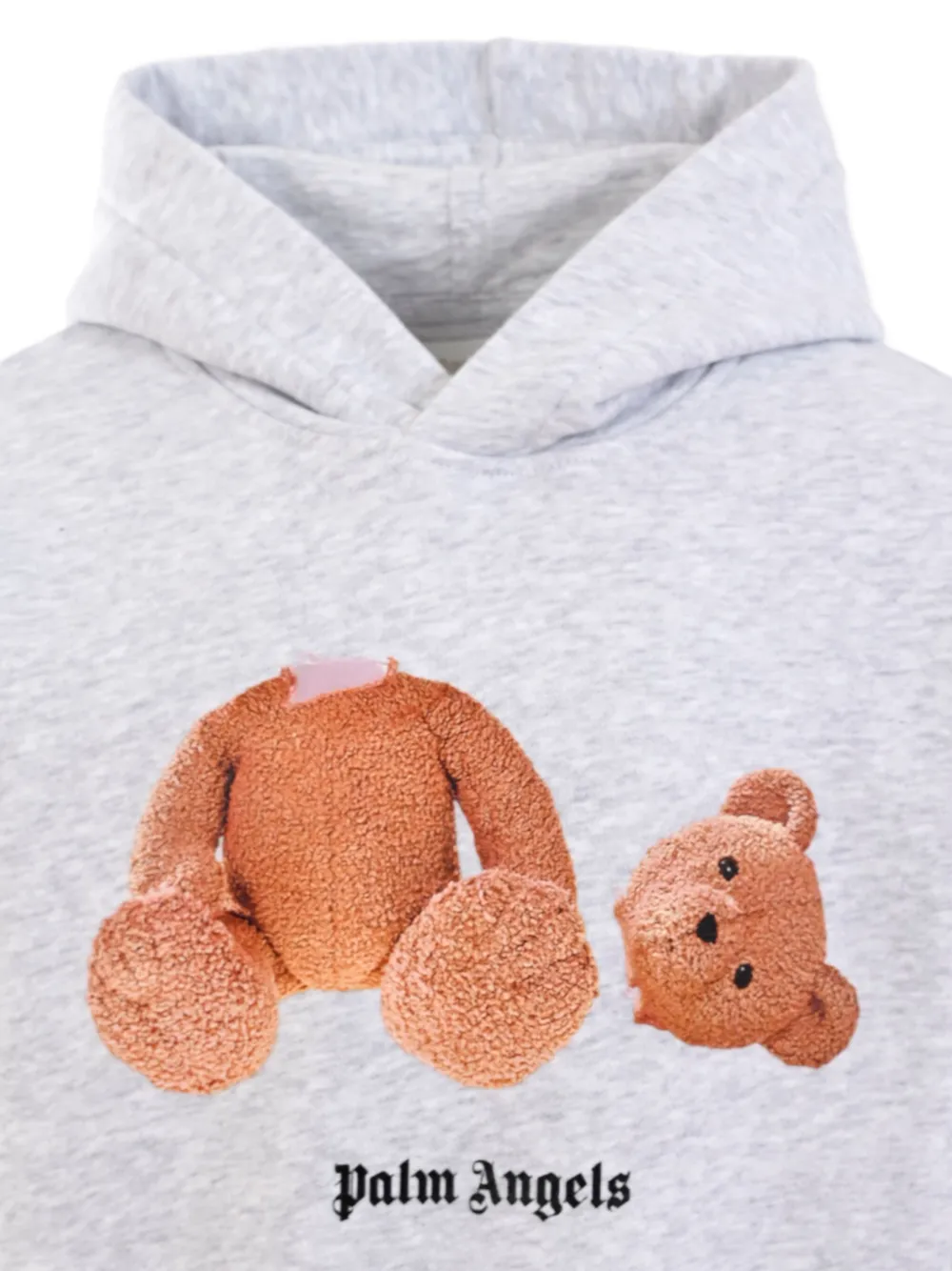 Palm Angels Kids Hoodie met teddybeerprint Grijs