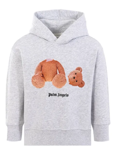 Palm Angels Kids teddy-print hoodie
