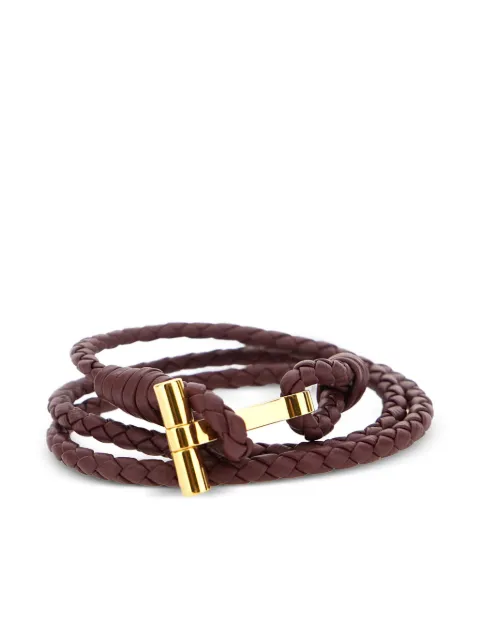 TOM FORD leather braided bracelet