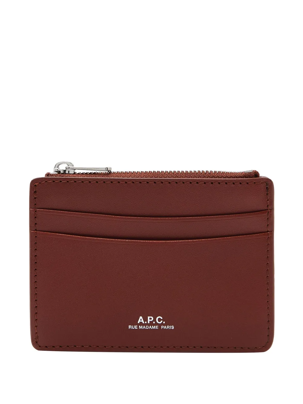 A.P.C. Portacarte con zip - Rosso