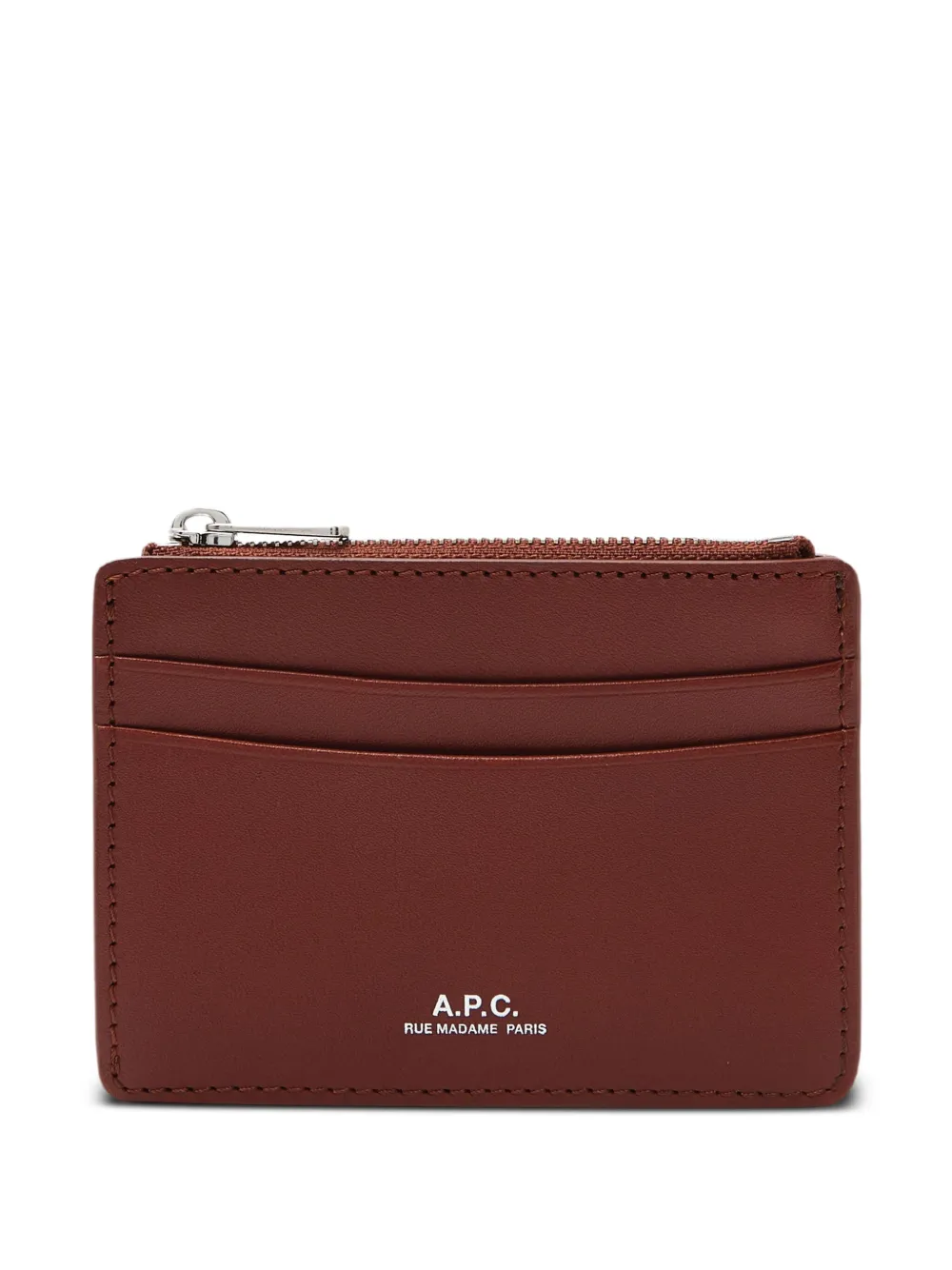 A.P.C. Portacarte con zip - Rosso