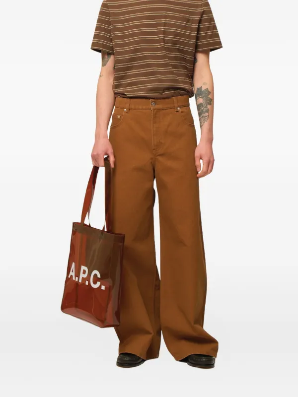 A.P.C. ロゴ トートバッグ | ブラウン | FARFETCH JP