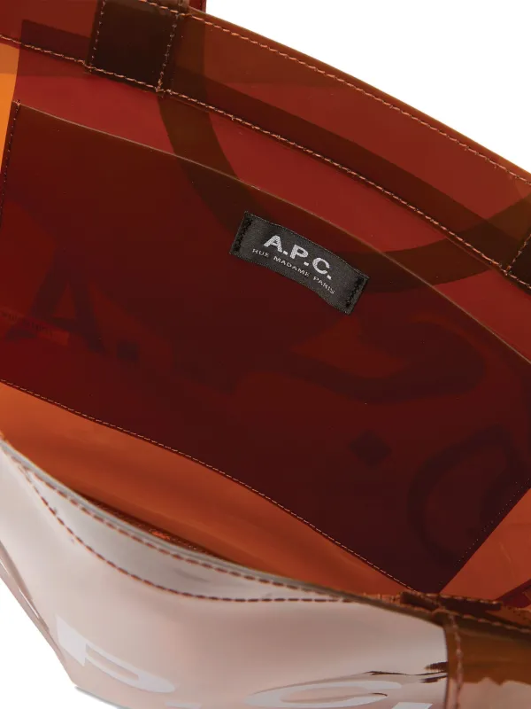 A.P.C. ロゴ トートバッグ | ブラウン | FARFETCH JP
