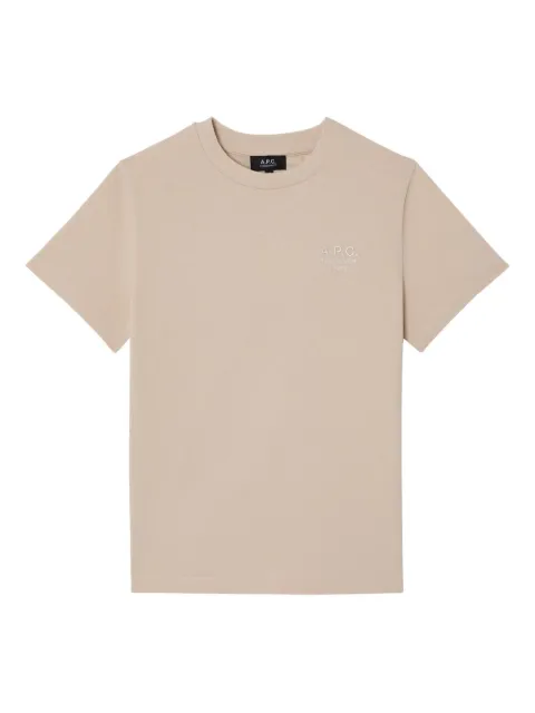 A.P.C. playera con logo bordado