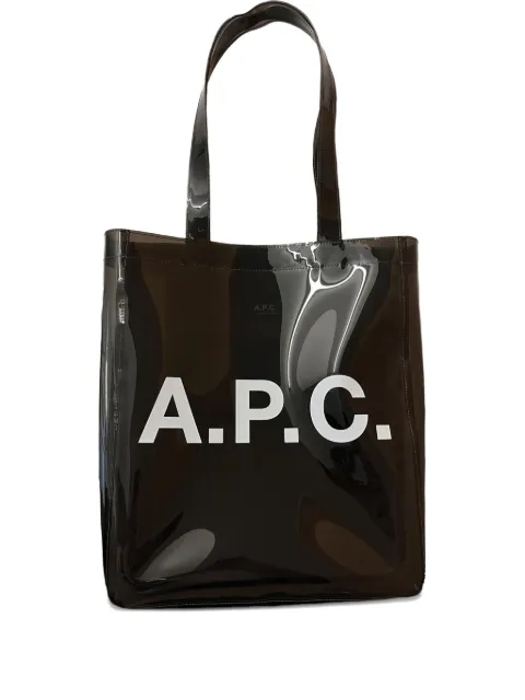 A.P.C. logo tote bag