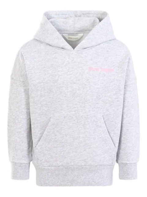 Palm Angels Kids logo-embroidered hooded top