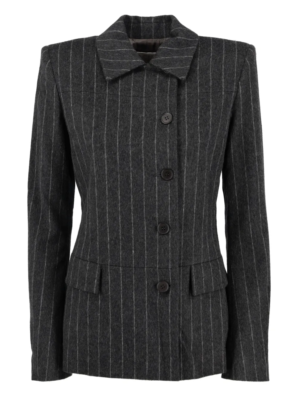 Basile Vintage pinstripe single-breasted blazer | Grey | Image 1