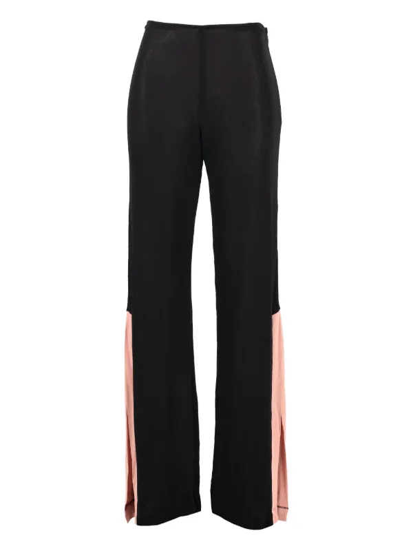 vintage flare trousers Basile Vintage Pre-Owned Flared Trousers | Black | FARFETCH AO
