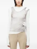 rusfrcade Julien layered cut-out top - Grey