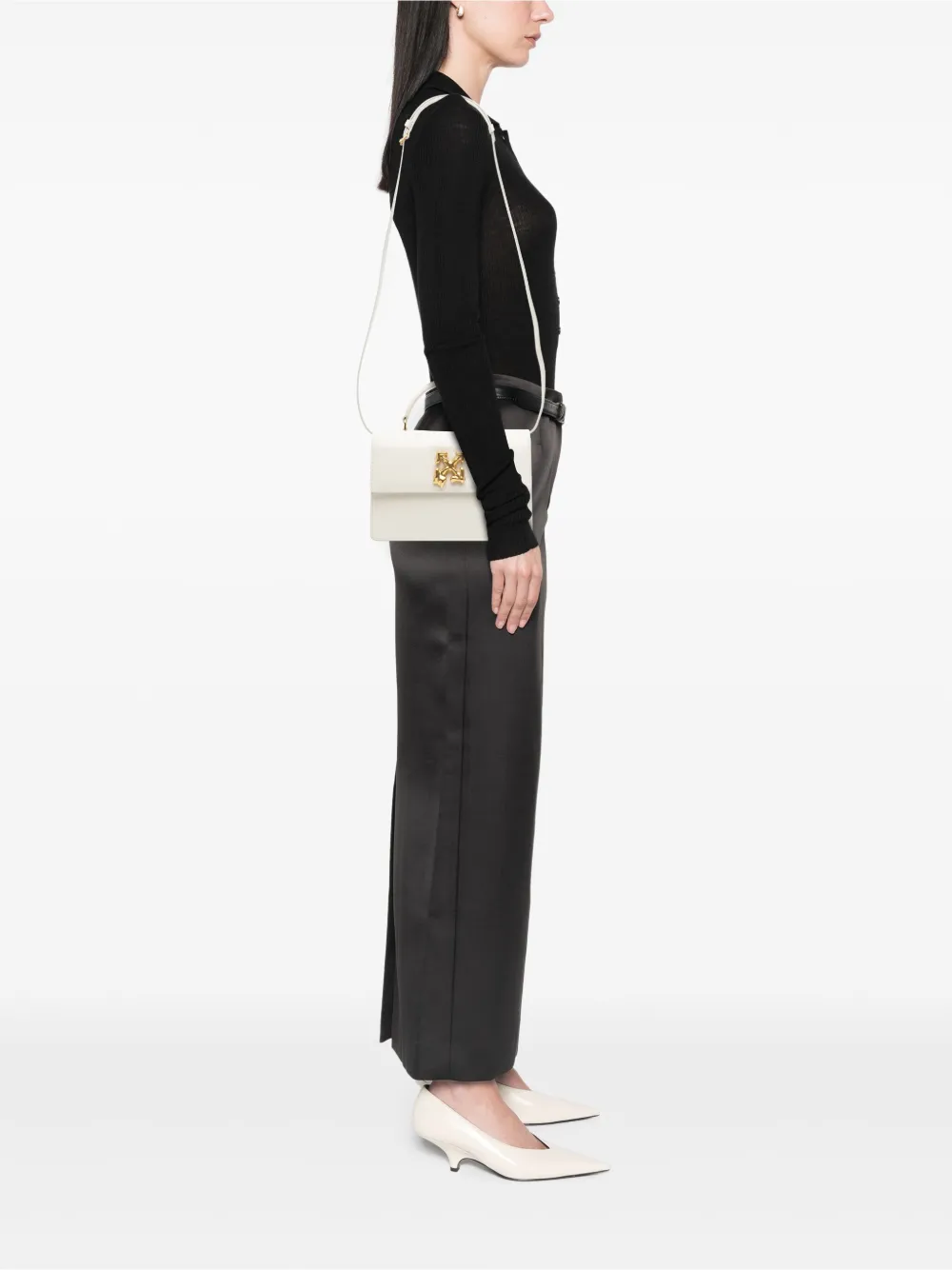 Off-White Pre-Owned 2019-2025 Leather Jitney 1.4 Melted Top Handle Bag satchel | Pre-Owned | Image 2
