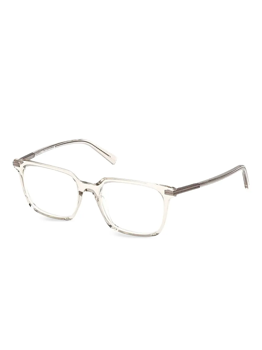 Zegna square-frame glasses | White | Image 1