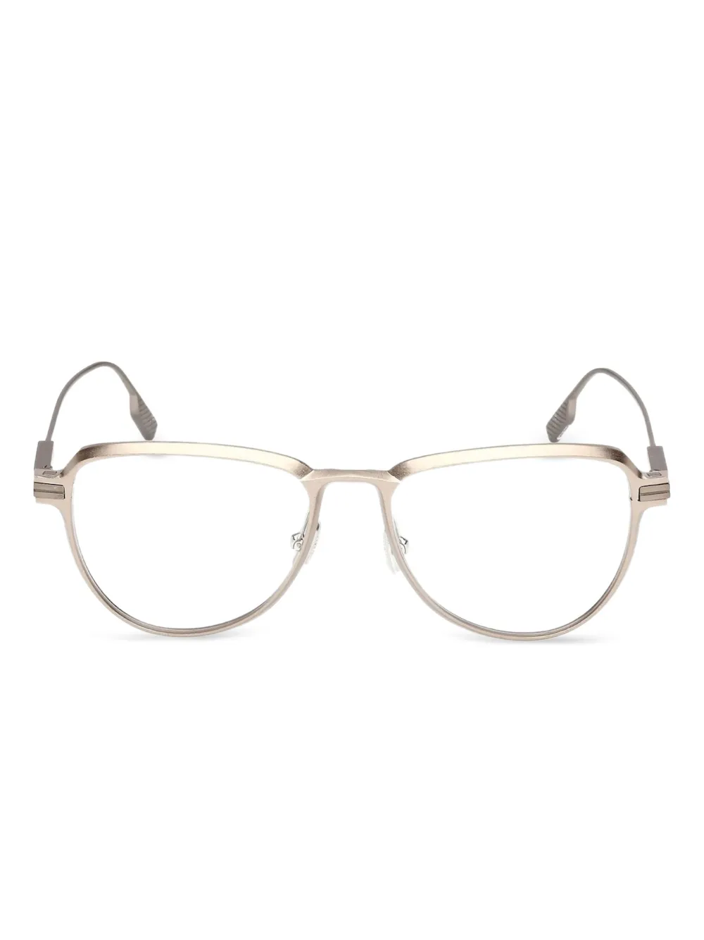 Zegna lunettes de vue à monture ronde | or | Image 1