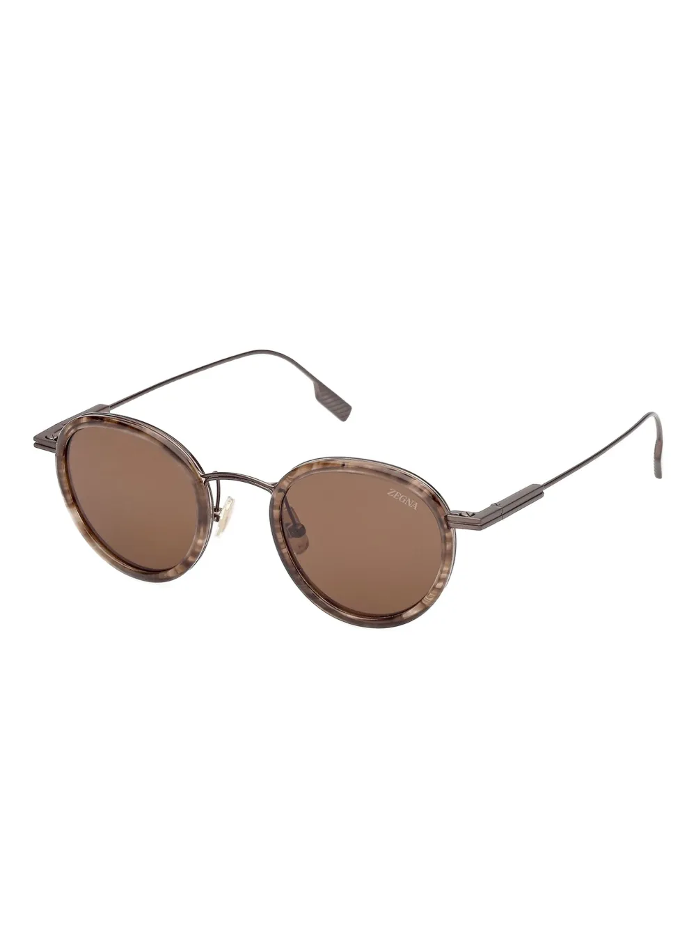 Zegna striped round sunglasses | Image 2