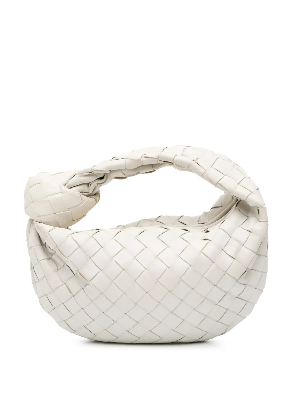 Bottega Veneta Pre-Owned 2012-2024 Mini Nappa Intrecciato Jodie hobo bag | White | Image 1