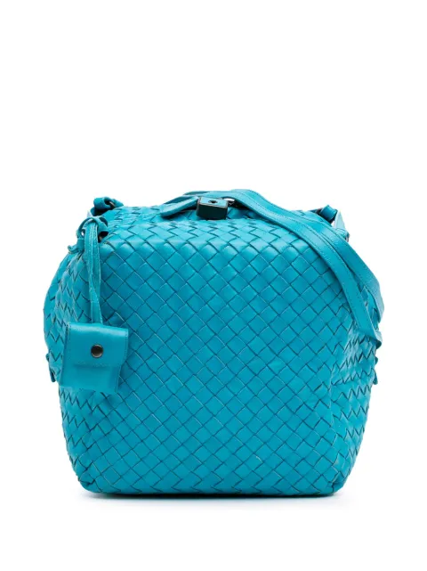 Bottega Veneta Pre-Owned شنطة كروس 'كيوب' جلد لين بتصميم إنترشياتو 2024-2012