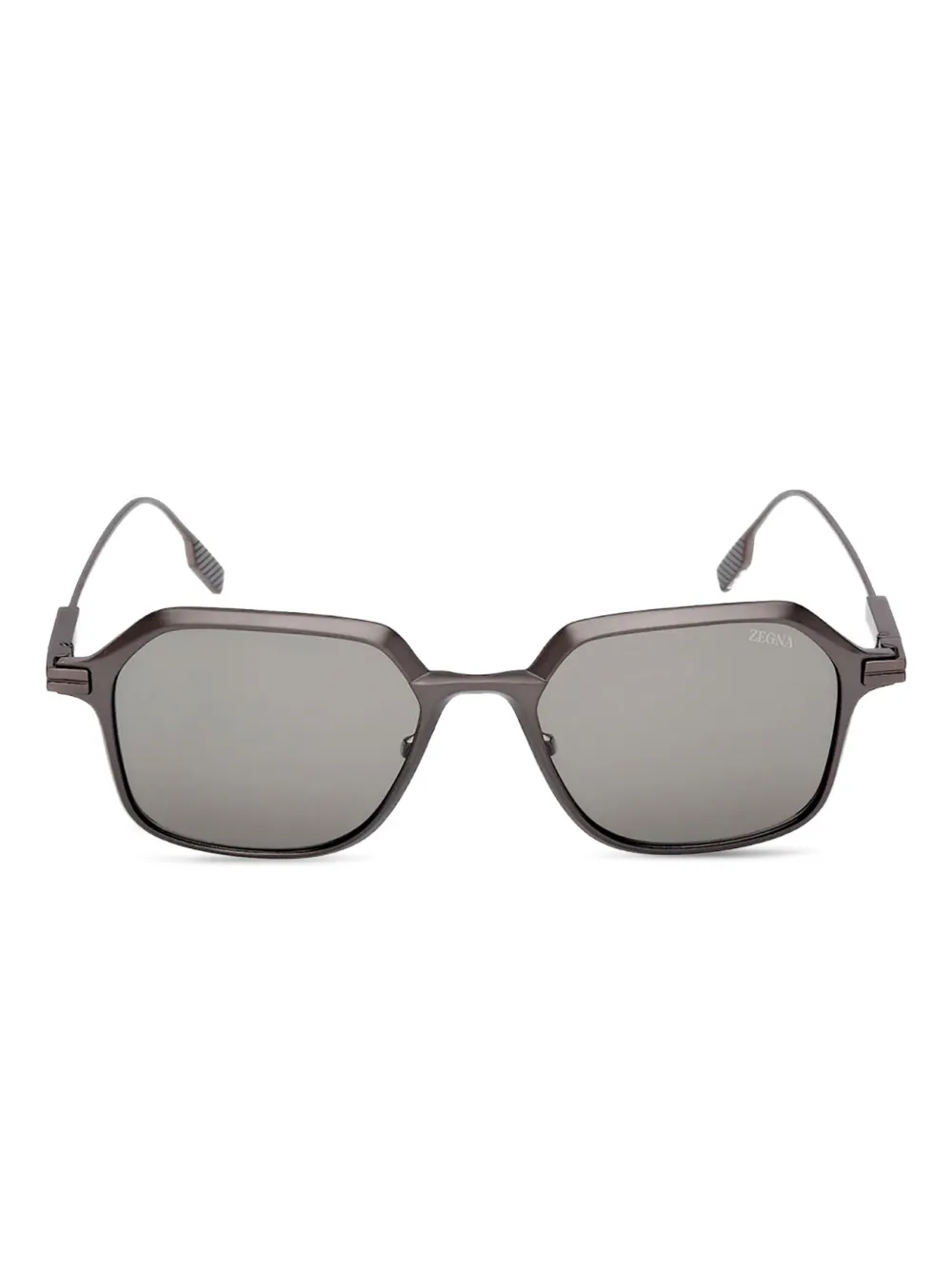 Zegna geometric-frame sunglasses | Grey | Image 1