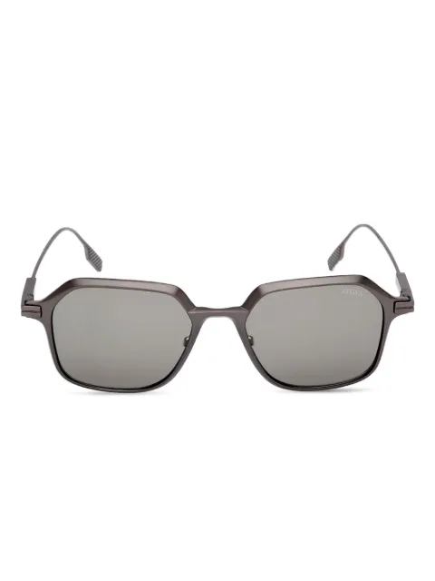 Zegna geometric-frame sunglasses