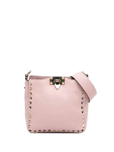 Valentino Garavani Pre-Owned 2000-2017 Mini Pebbled Calfskin Rockstud Flip Lock crossbody bag