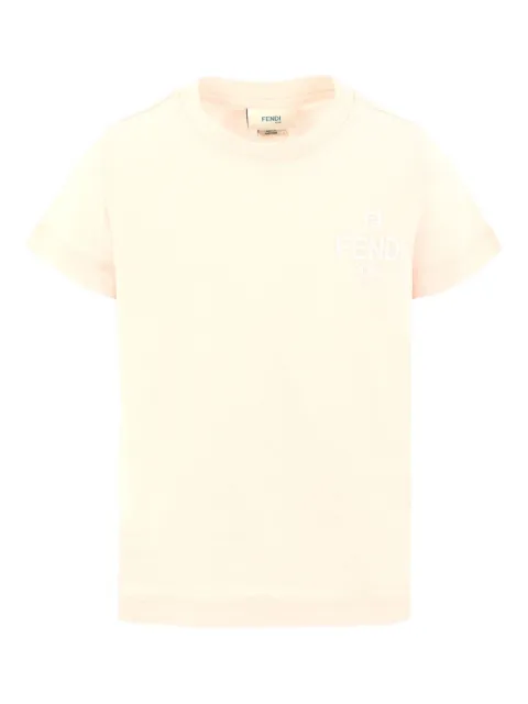 Fendi Kids logo-embroidered short-sleeve T-shirt