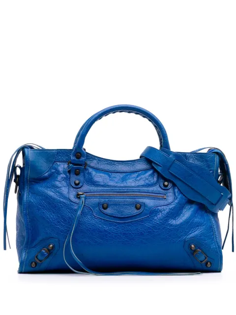 Balenciaga Pre-Owned 2015 Lambskin Motocross Classic City satchel