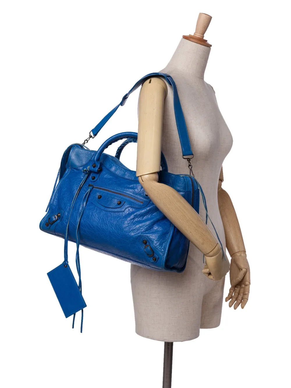 Balenciaga Pre-Owned 2015 Lambskin Motocross Classic City satchel | Pre-Owned | Image 2