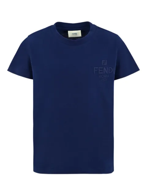 Fendi Kids logo-embroidered T-shirt