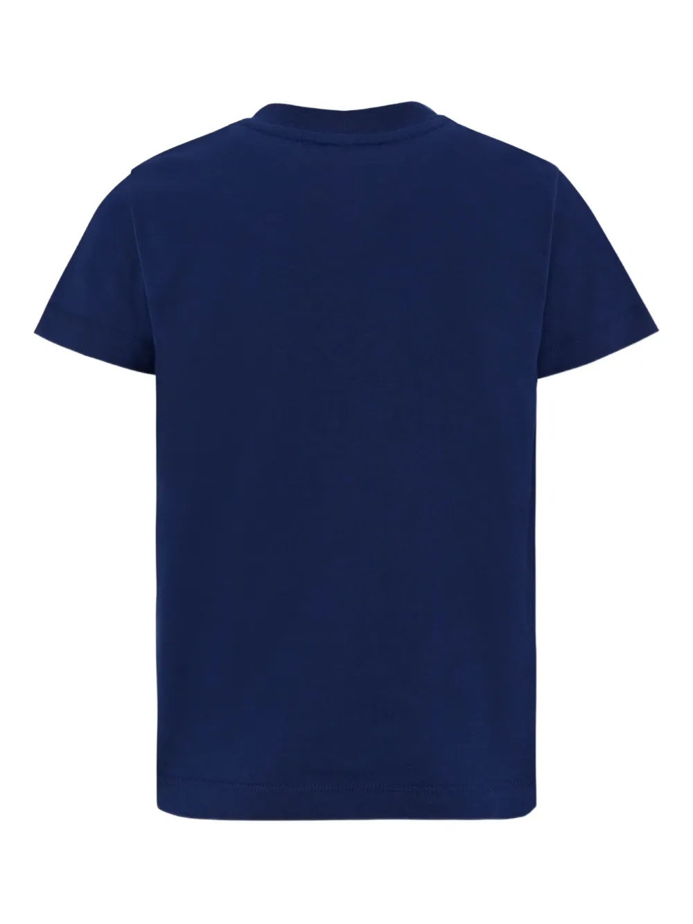 Fendi Kids T-shirt met geborduurd logo Blauw