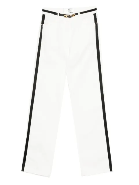 Elisabetta Franchi side-stripe belted trousers