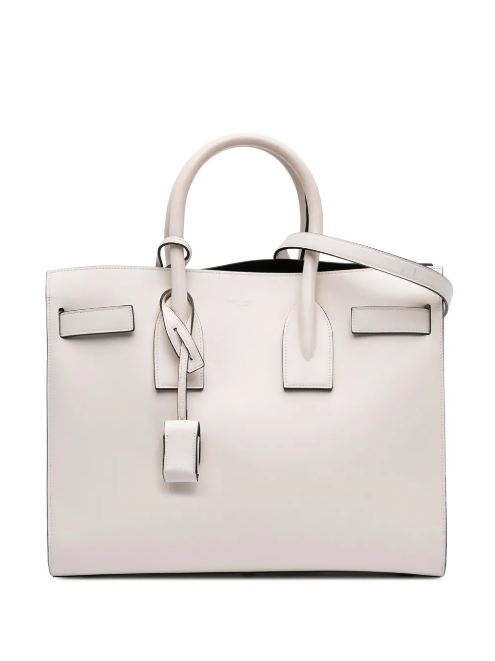 Saint Laurent Pre-Owned 2015 Small Leather Sac De Jour satchel | White | Image 1