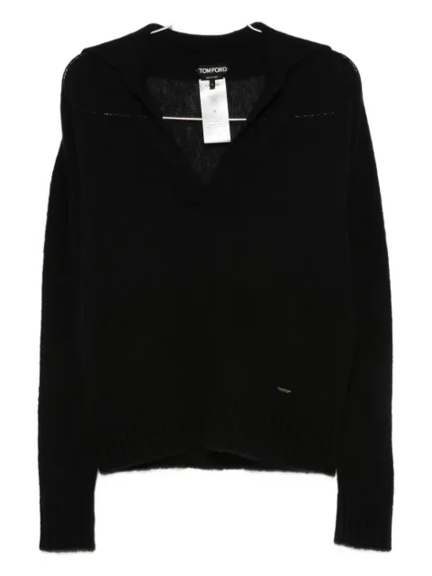 TOM FORD wholegarment cashmere-silk v-neck sweat