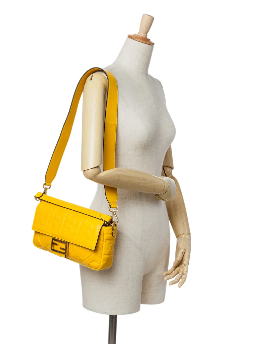 Fendi Pre-Owned 2010-2025 Zucca Embossed Leather Baguette satchel | Pre-Owned | Image 2
