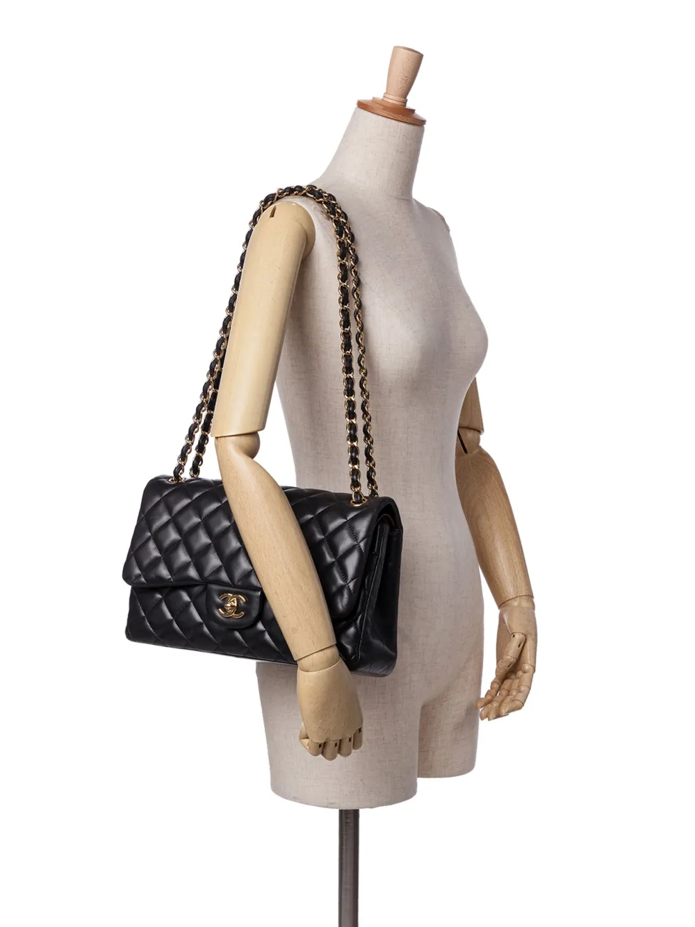 CHANEL Pre-Owned 2012-2013 Jumbo Classic Lambskin Double Flap shoulder bag | Pre-Owned | Image 2