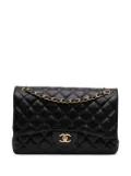 CHANEL Pre-Owned 2012-2013 Jumbo Classic Lambskin Double Flap shoulder bag - Black