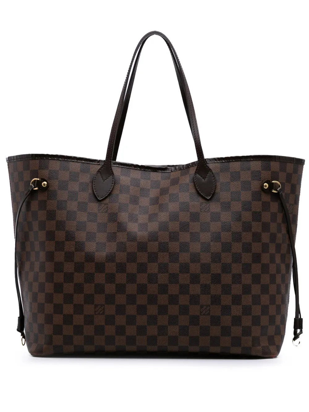 Louis Vuitton Pre-Owned 2012 ダミエ エベヌ ネヴァーフル GM トートバッグ - ブラウン Louis Vuitton Pre-Owned 2012 ダミエ エベヌ ネヴァーフル GM トートバッグ - ブラウン
