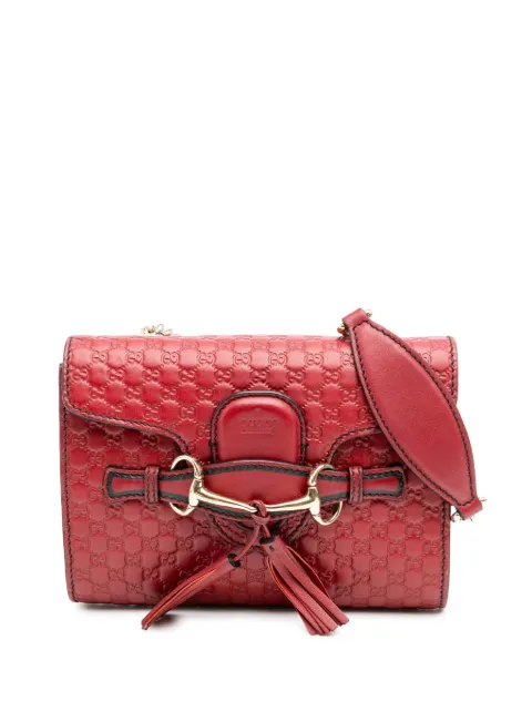 Gucci Pre-Owned 2016-2024 ミニ マイクログッチシマ エミリー ショルダーバッグ