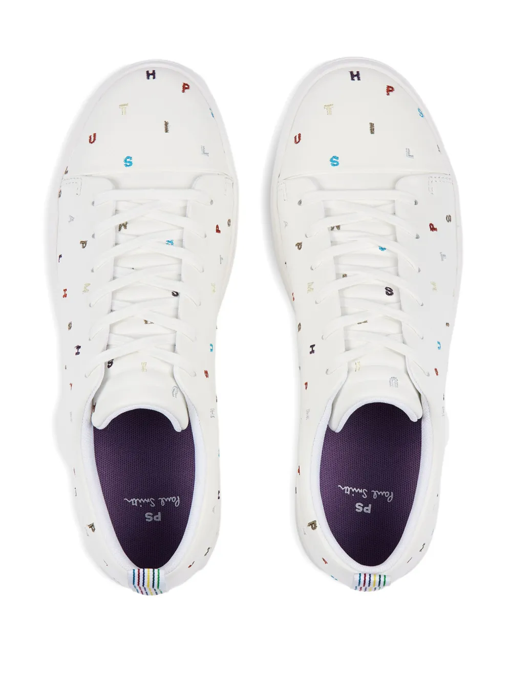PS Paul Smith alphabet-print sneakers White