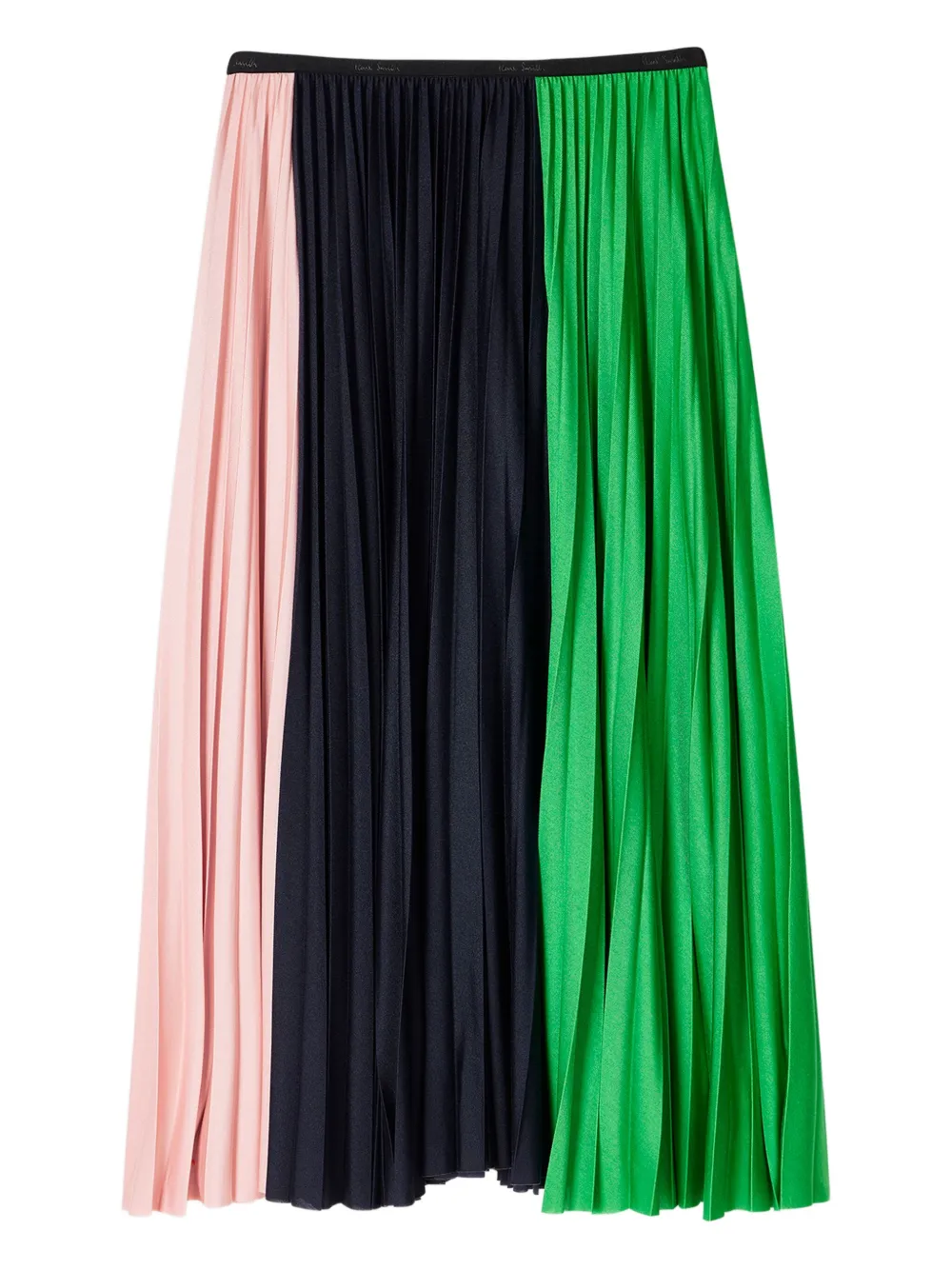 Paul Smith pleated panel midi skirt - グリーン Paul Smith pleated panel midi skirt - グリーン