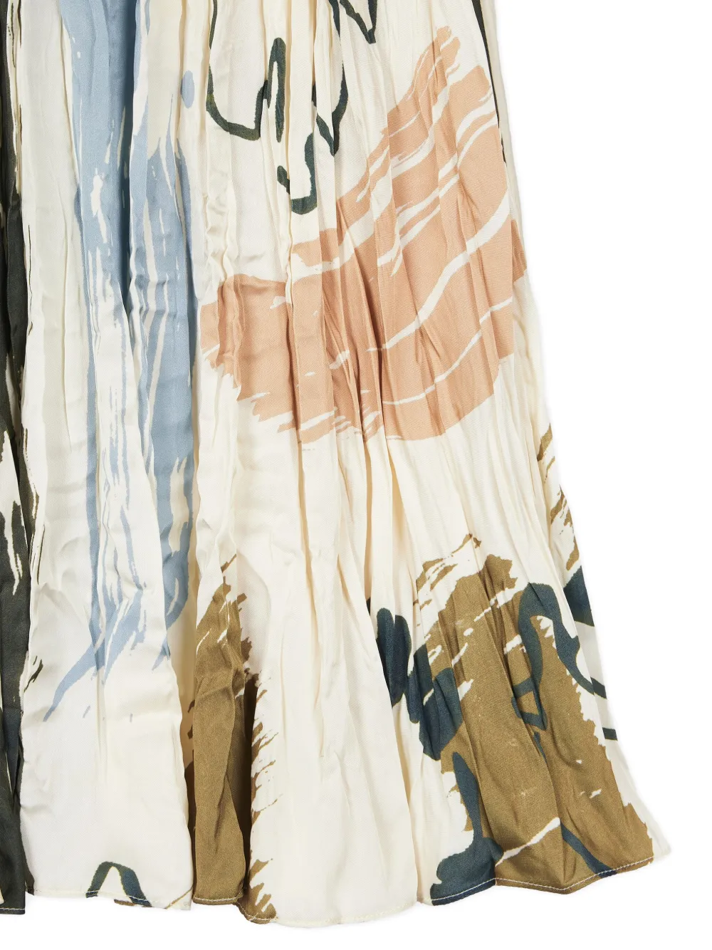 Paul Smith Pleated Print Skirt In Multi