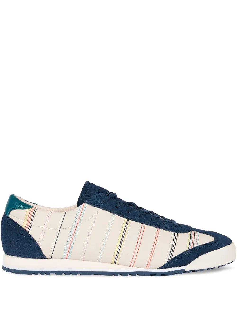PS Paul Smith Gestreepte suède sneakers Beige